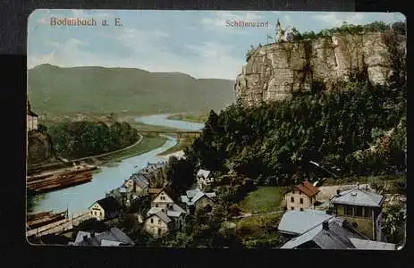 Bodenbach. a. E. Tschech. Decin. Schäferwand