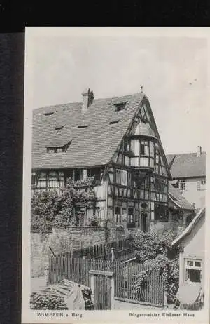 Wimpfen. a. Berg. Bürgermeister Elsässer Haus