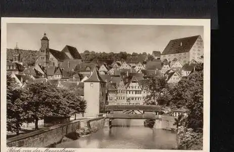 Schwäbisch Hall. Blick von der Mauerstrasse