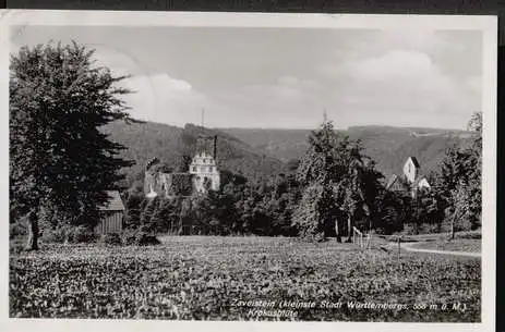 Zavelstein. Kleinste Stadt Würtembergs, 558 m ü.M. Krokusblüte