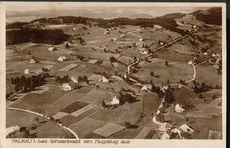 Falkau. i. Bad Schwarzwald vom Flugzeug aus