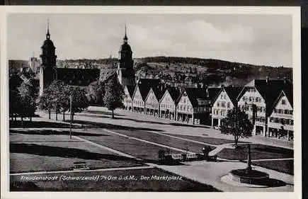 Freudenstadt. Schwarzwald. 740 m.ü.M. Der Marktplatz