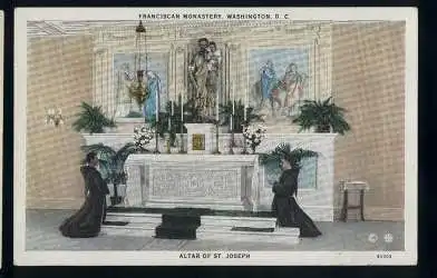 USA. Washington DC. Franciscan Monastery. Altar of St. Joseph.