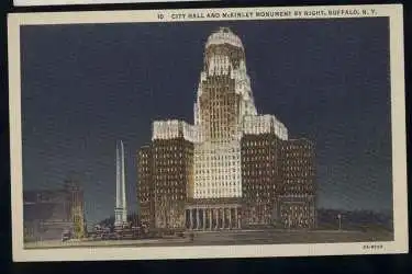 USA. Buffalo NY. City Hall and Mc.Kinley Monument.