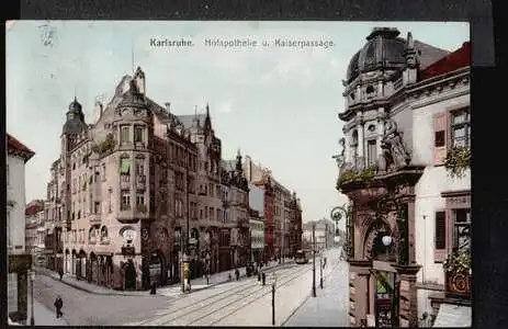 Karlsruhe. Hofapotheke und Kaiserpassage
