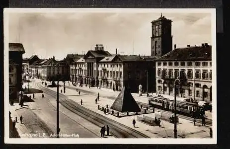 Karlsruhe. i.B. Adolf Hitler Platz