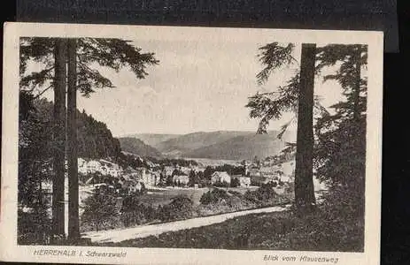 Herrenalb. im Schwarzwald Blick vom Klausenweg