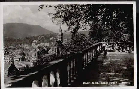 Baden Baden. Neues Schloss Terasse