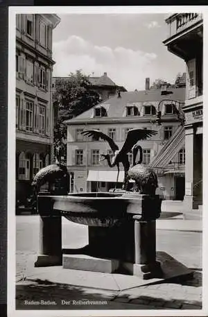 Baden Baden. Der Reiherbrunnen