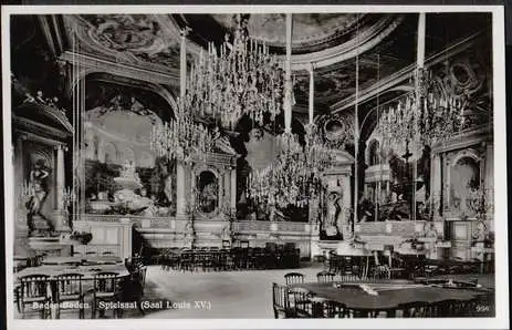 Baden Baden. Speisesaal Saal Louis XV