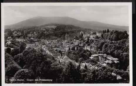 Baden Baden. Gegen den Friesenberg