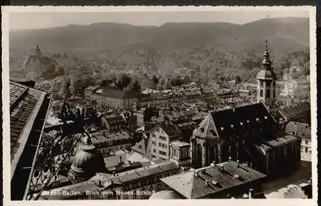 Baden Baden. Blick vom neuen Schloss