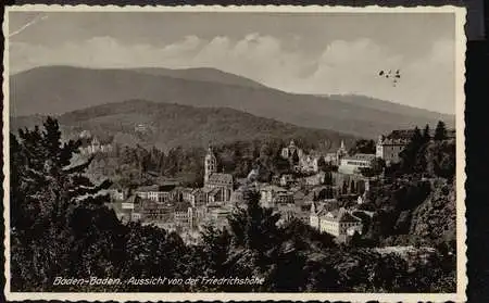 Baden Baden. Aussicht von der Friedrichshöhe