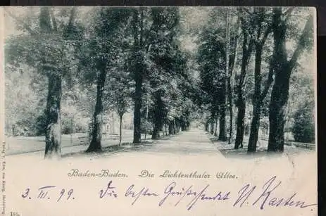 Baden Baden. Die Lichtenthaler Allee