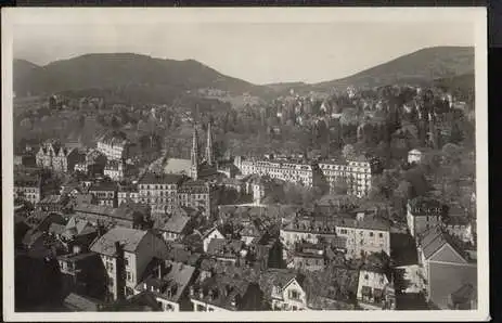 Baden Baden. Gesehen von der Oberrealschule