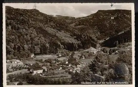 Oberbühlertal. Hof mit Sand und Wiedenfelsen