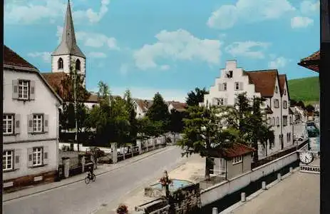 Friesenheim. Rathaus mit Stockbrunnen