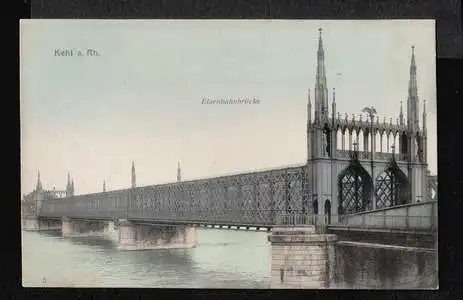 Kehl am Rhein. Eisenbahnbrücke