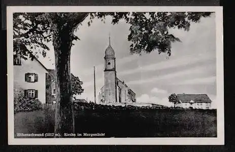 Höchenschwand. Kirche im Morgen licht