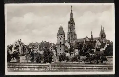 Ulm. Metzgerturm mit Münster