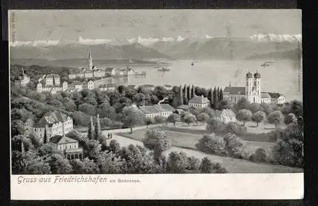 Friedrichshafen. Gruss aus Friedrichshafen am Bodensee