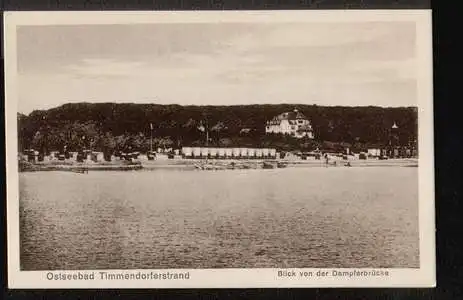 Timmendorfer Strand. Blick von der Dampfbrücke