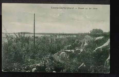 Timmendorfer Strand. Felsen an der Düne