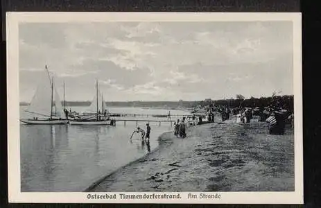 Timmendorfer Strand Ostseebad. Am Strande