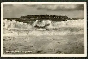 Helgoland. Von der See gesehen