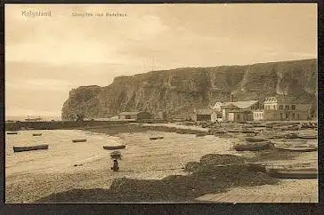 Helgoland. Südspitze und Badehaus