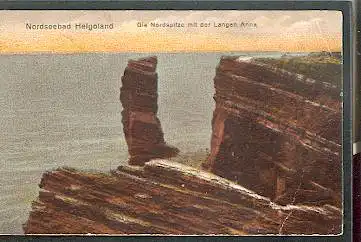 Helgoland. Die Nordspitze mit der Langen Anna