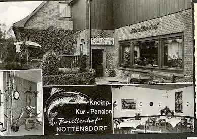 Nottensdorf über Buxtehude. Kneip Kur-Pension "Forellenhof"