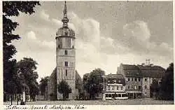 Lübben. Marktplatz, Kirche