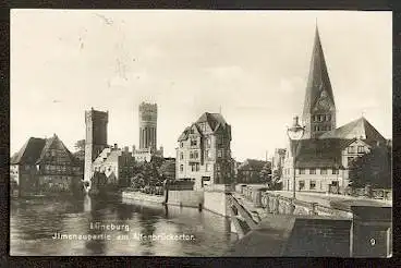 Lüneburg. Ilmenaupartie am Altenbrückertor