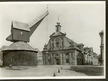 Lüneburg. Kaufhaus 1741 und Kran von 1482 und 1537