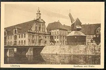 Lüneburg. Kaufhaus und Krahn