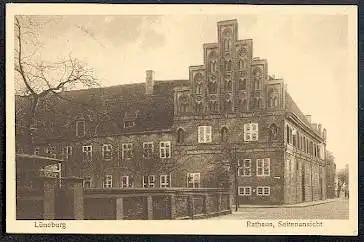 Lüneburg. Rathaus, Seitenansicht