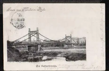 Mülheim. Ruhr. die Kettenbrücke