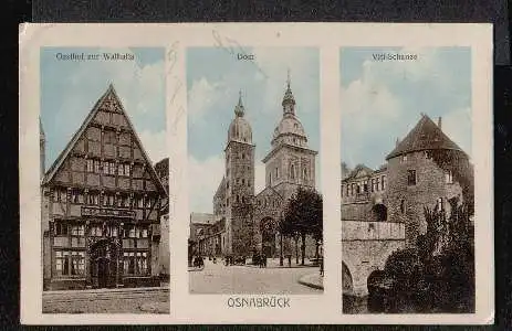 Osnabrück. Gasthof zum Walhalla, Dom, Viti-Schanze