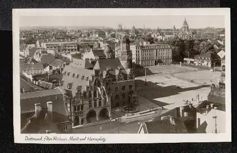 Dortmund. Altes Rathaus. Markt und Hansaplatz