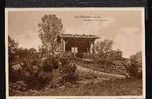 Bad Hermannsborn. Alpinum mit Sennhütte