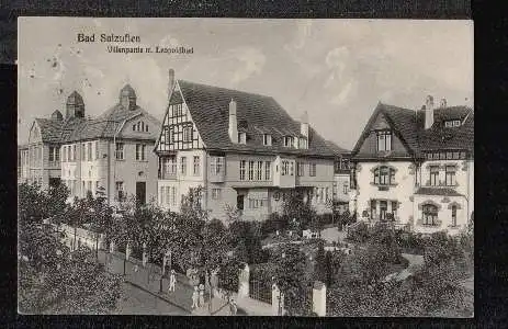 Bad Salzuflen. Villenpartie mit Leopoldbad