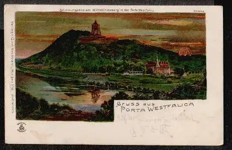 Porta Westfalica. Gruss aus.