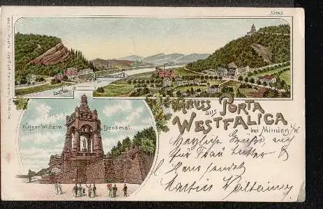 Porta Westfalica. Gruss aus.