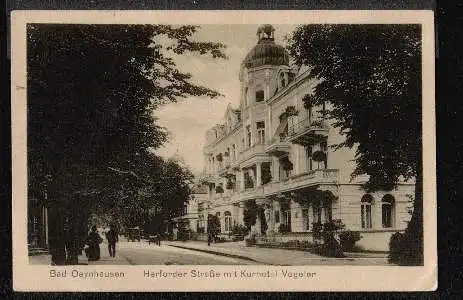 Bad Oeynhausen. Herforder Str. mit Kurhotel Vogeler