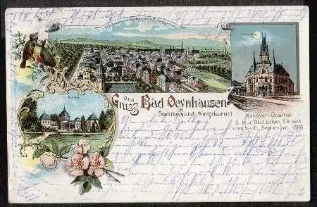 Bad Oeynhausen. Manöver Quartiere Deutschen Kaisers