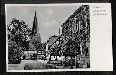 Rahden. Lange Straße mit Amtshaus