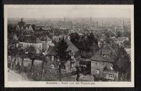 Bielefeld. Blick von der Promenade