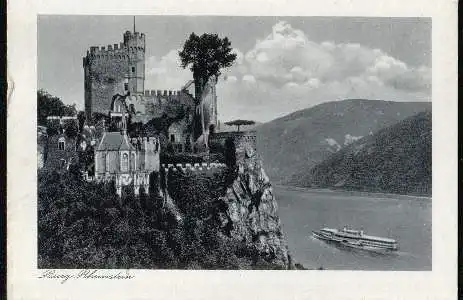 Der Rhein. Burg Rheinstein