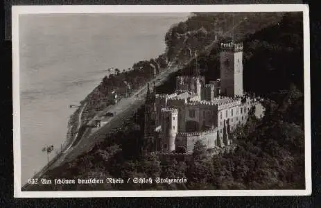 Am Rhein. Schloss Stolzenfels. Am schönen deutschen Rhein